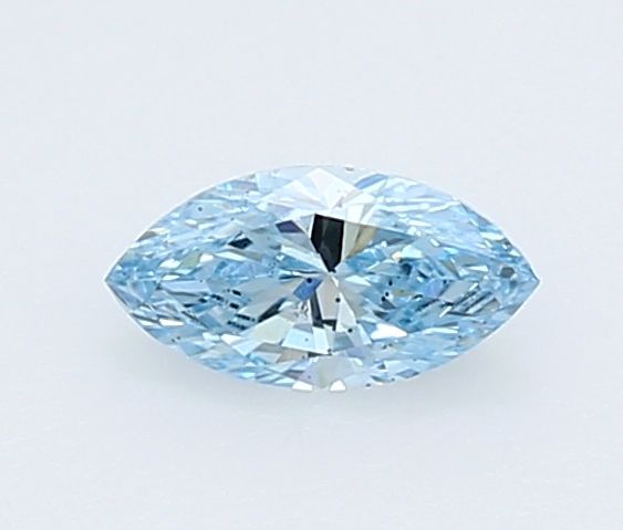 0.29 CT Fancy Intense Blue MARQUISE