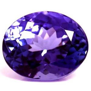 Tanzanit 2,73 ct, niebieski, szlif owalny