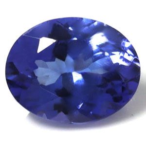 Tanzanit 2,97 ct, niebieski, szlif owalny
