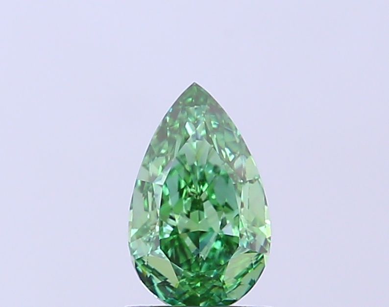 1.01 CT Fancy Vivid Green PEAR