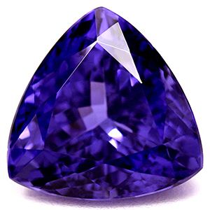 Tanzanit 4,28 ct, niebieski, szlif trilliant