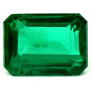 Szmaragd 1,37 ct, zielony, szlif szmaragdowy
