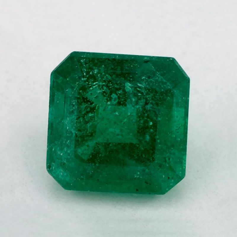Szmaragd 1,40 ct, zielony, szlif ośmiokątny