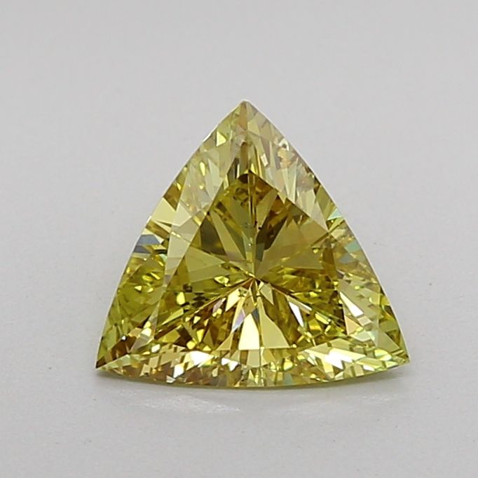 0.83 CT Fancy Vivid Yellow TRIANGULAR