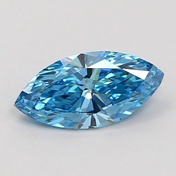0.36 CT Fancy Vivid Blue MARQUISE