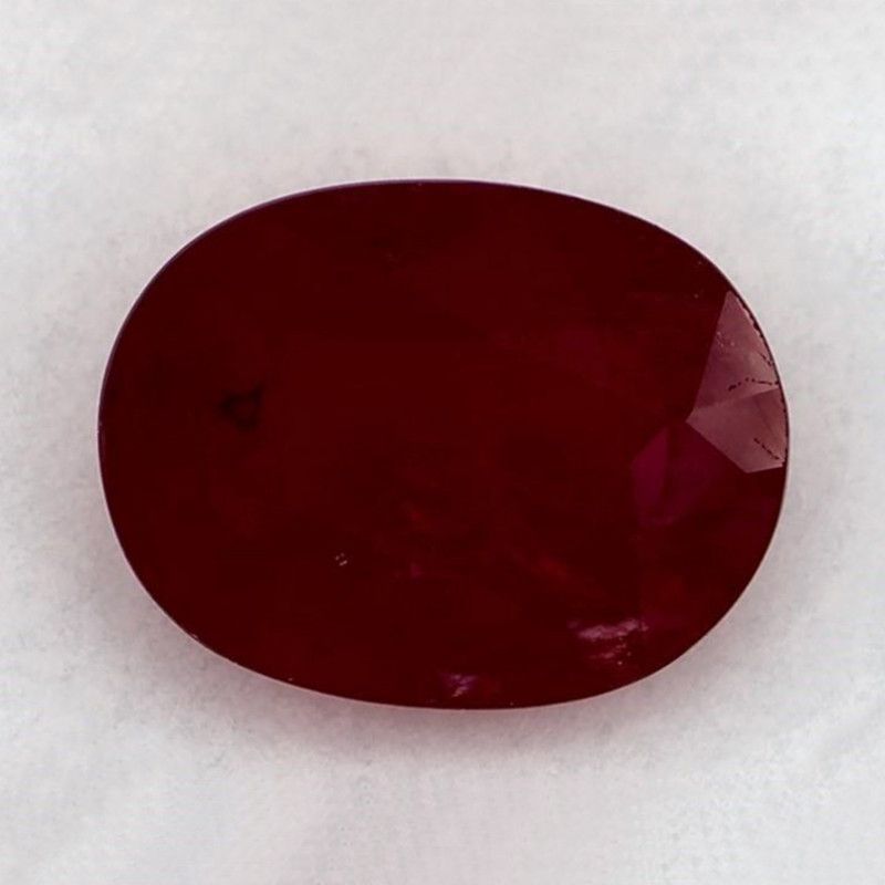 Rubin 1,56 ct, czerwony, szlif owalny
