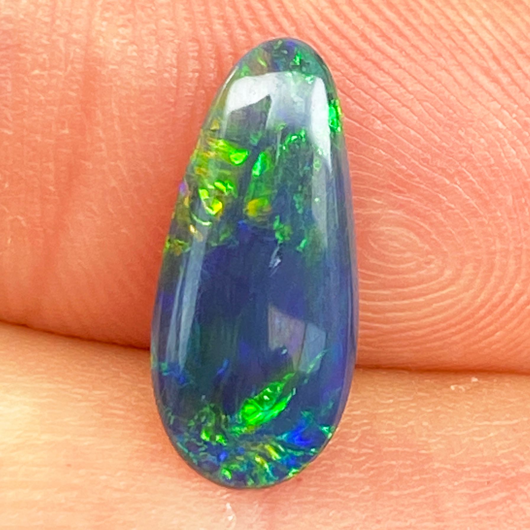 OPAL FACETED 1.7ct BLACK Black EC AUSTRALIA NONE