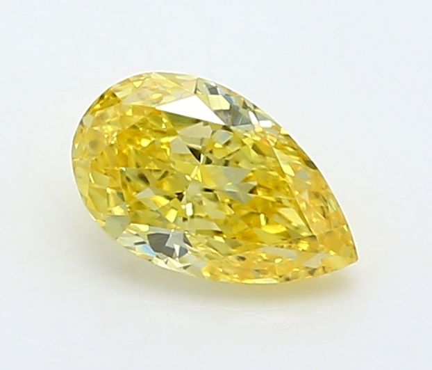 0.28 CT Fancy Vivid Yellow PEAR
