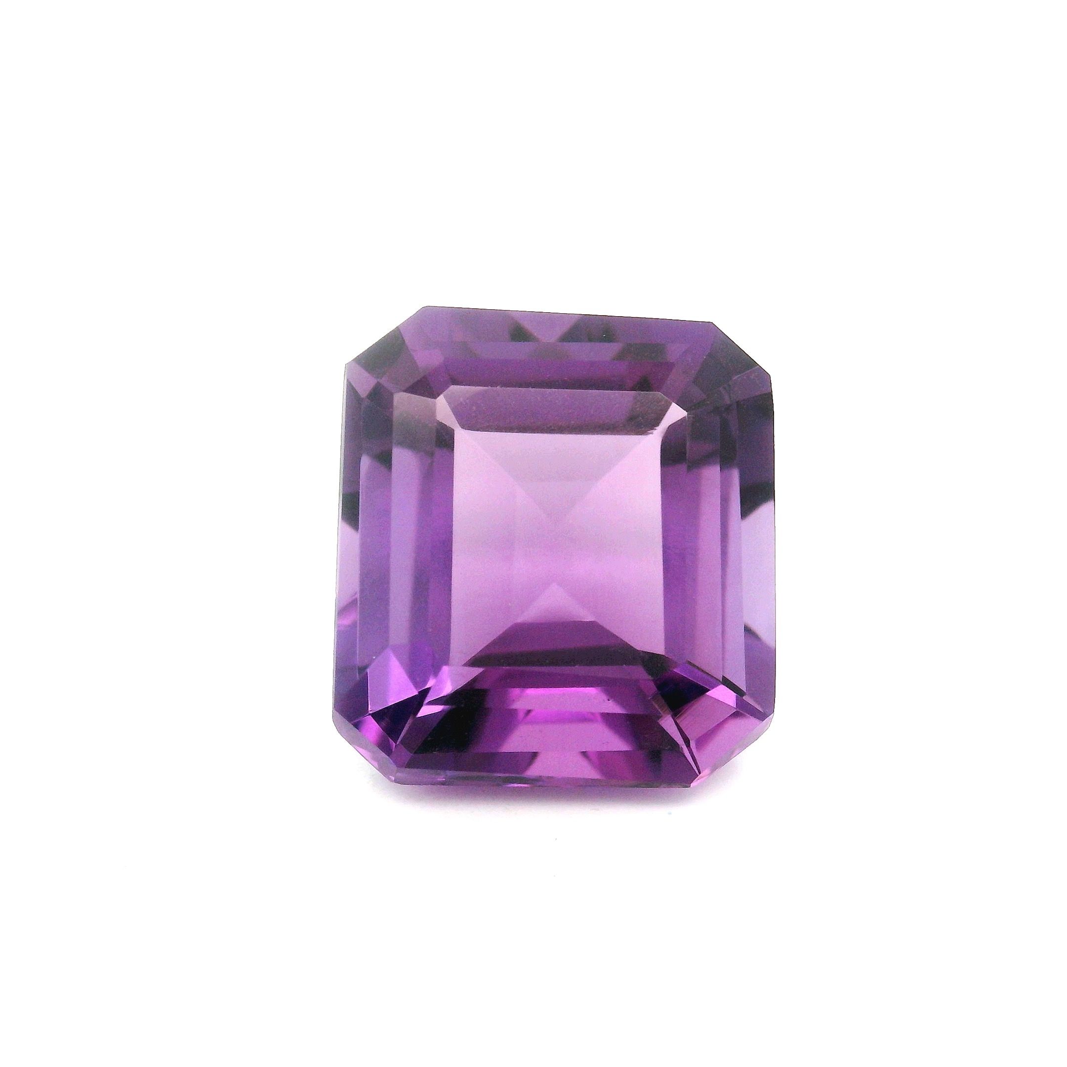 Ametyst 7,58 ct, purpurowy, szlif ośmiokątny