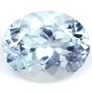 Akwamaryn 2,34 ct, niebieski, szlif owalny