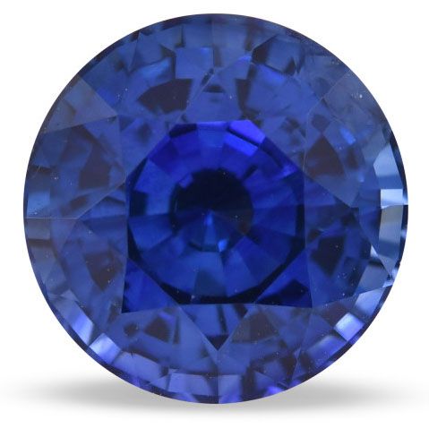 Szafir 4,14 ct, niebieski, szlif okrągły