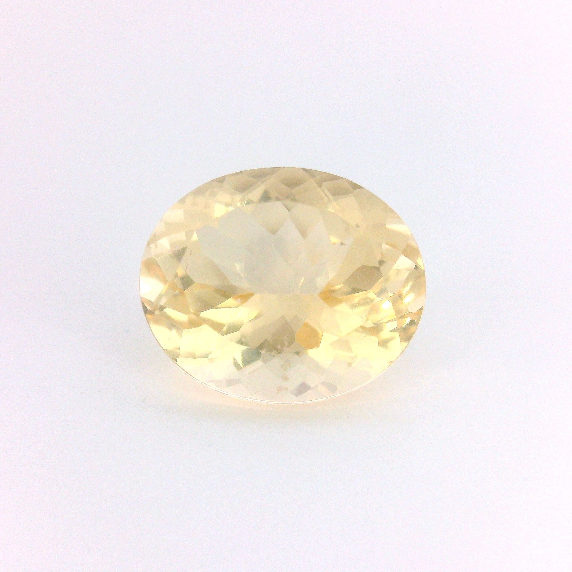 Heliodor 5,17 ct, żółty, szlif owalny