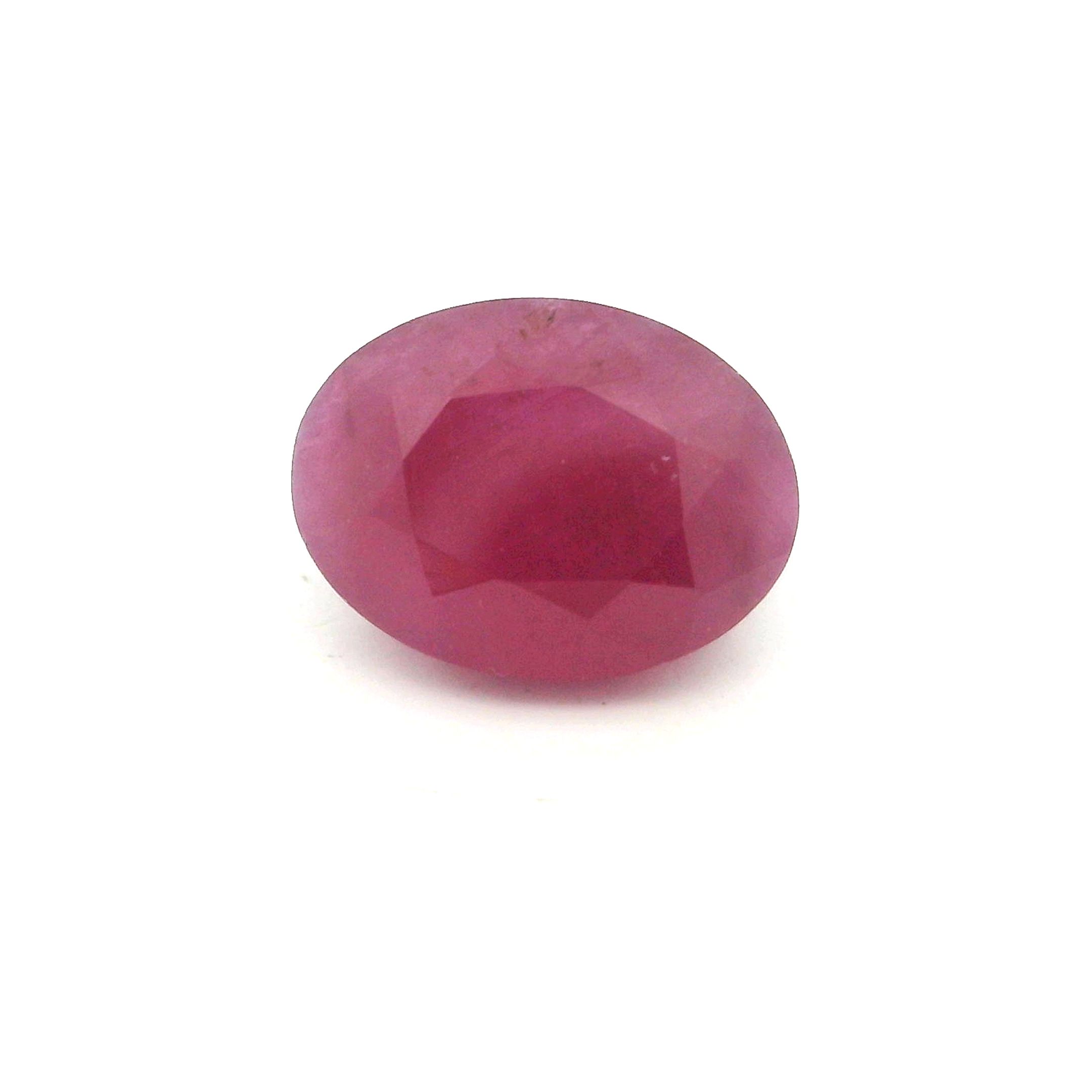 Rubin 2,94 ct, czerwony, szlif owalny