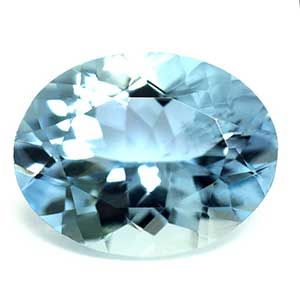 Akwamaryn 1,78 ct, niebieski, szlif owalny