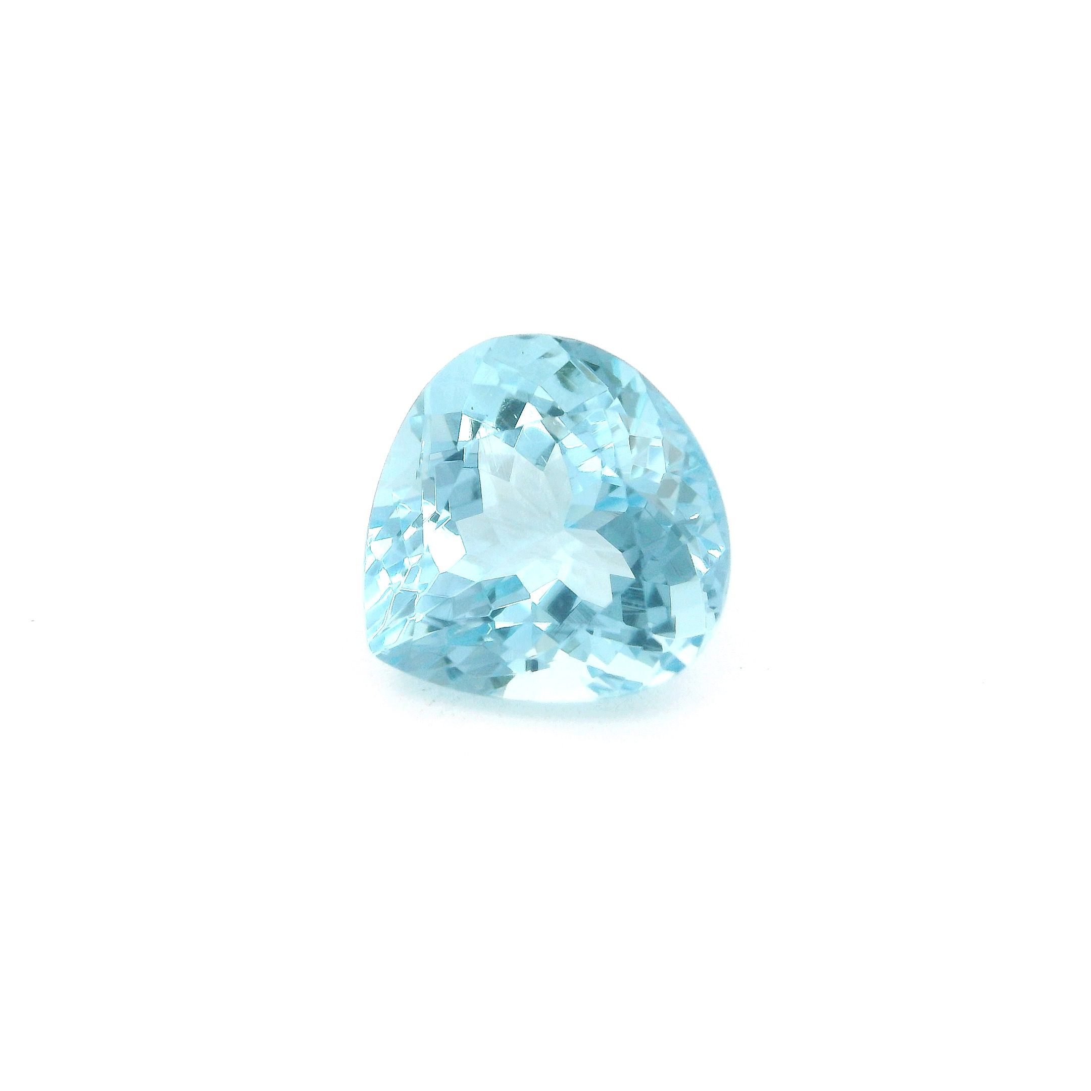 Akwamaryn 3,58 ct, niebieski, szlif gruszka