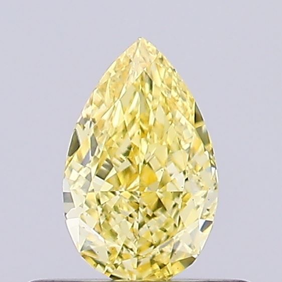 0.41 CT Fancy Intense Yellow PEAR