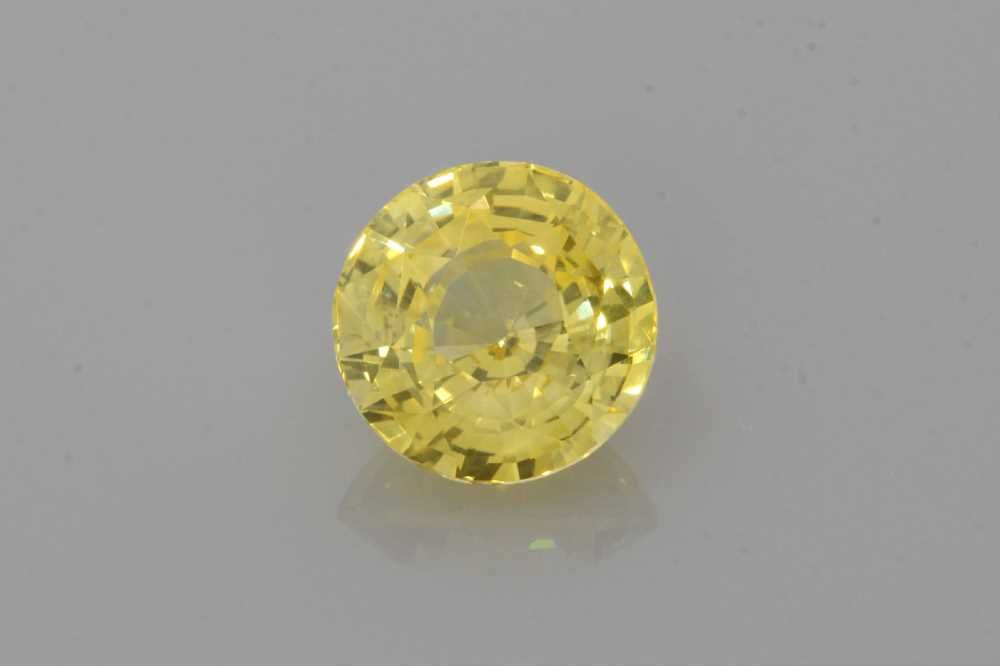 SAPPHIRE FACETED 1.57ct YELLOW YELLOW SI SRILANKA HEATED