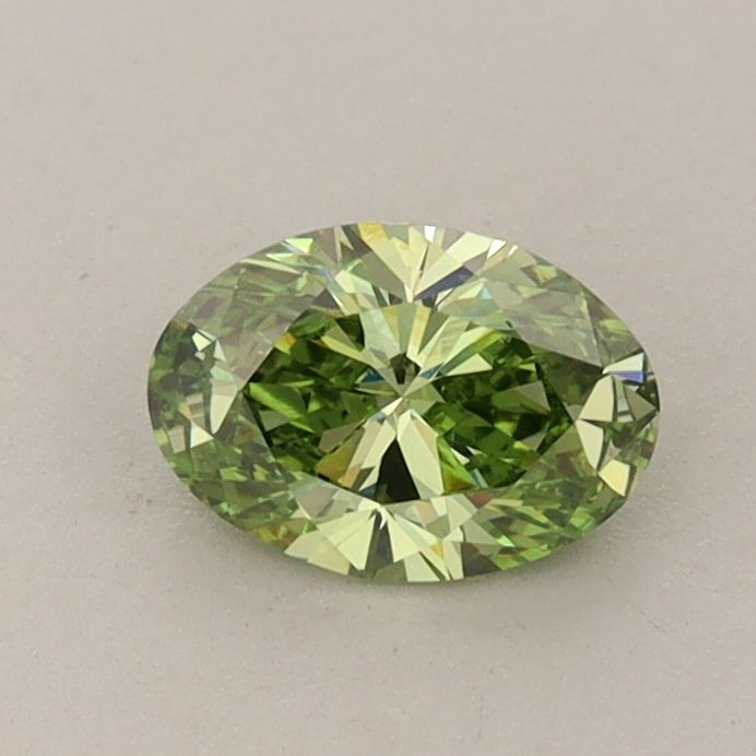 0.55 CT Fancy Vivid Green OVAL