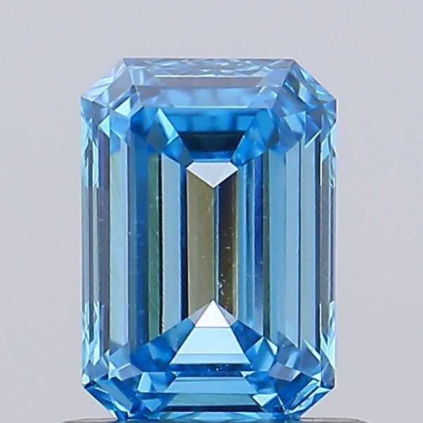 0.79 CT Fancy Vivid Blue EMERALD