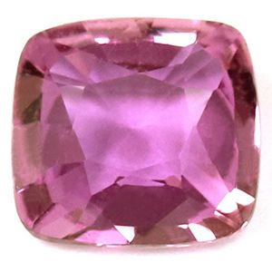 Szafir 1,26 ct, różowy, szlif cushion