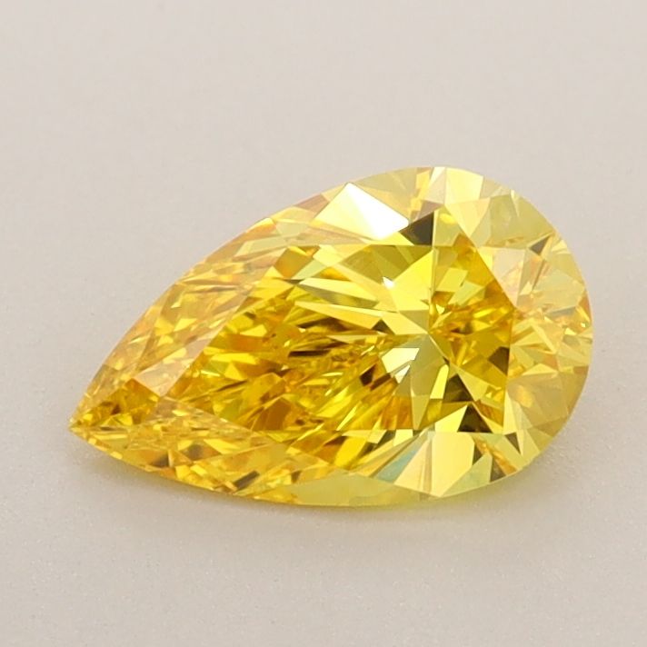 0.75 CT Fancy Vivid Yellow PEAR