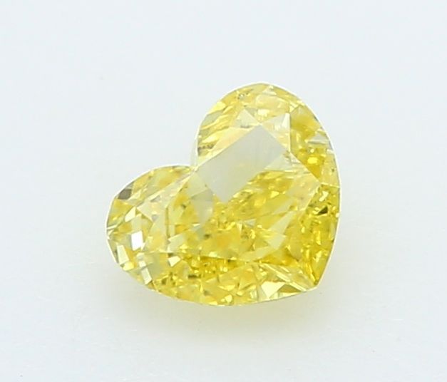 0.2 CT Fancy Vivid Yellow HEART