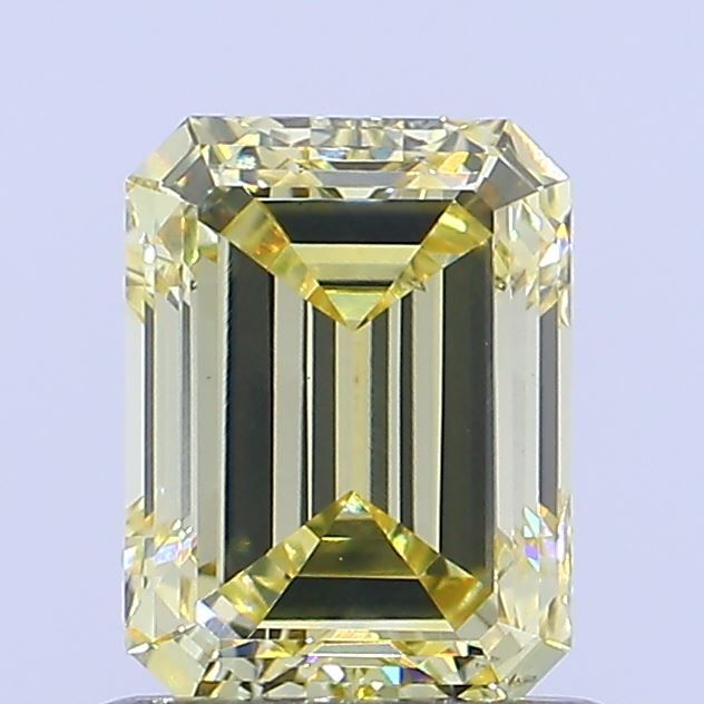 0.78 CT Fancy Intense Yellow EMERALD