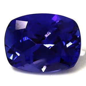 Tanzanit 2,23 ct, niebieski, szlif cushion
