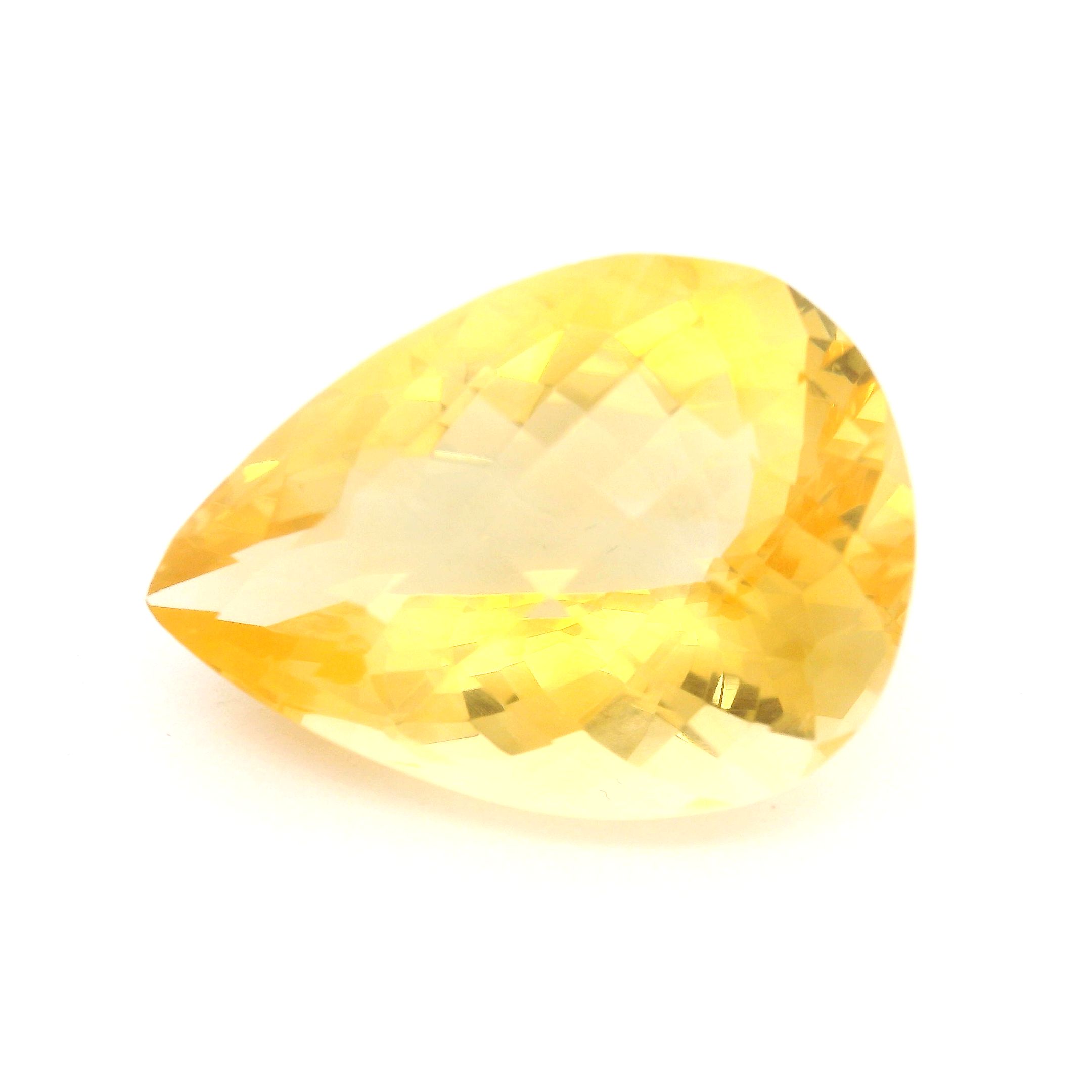 18.12 ct Pear citrine