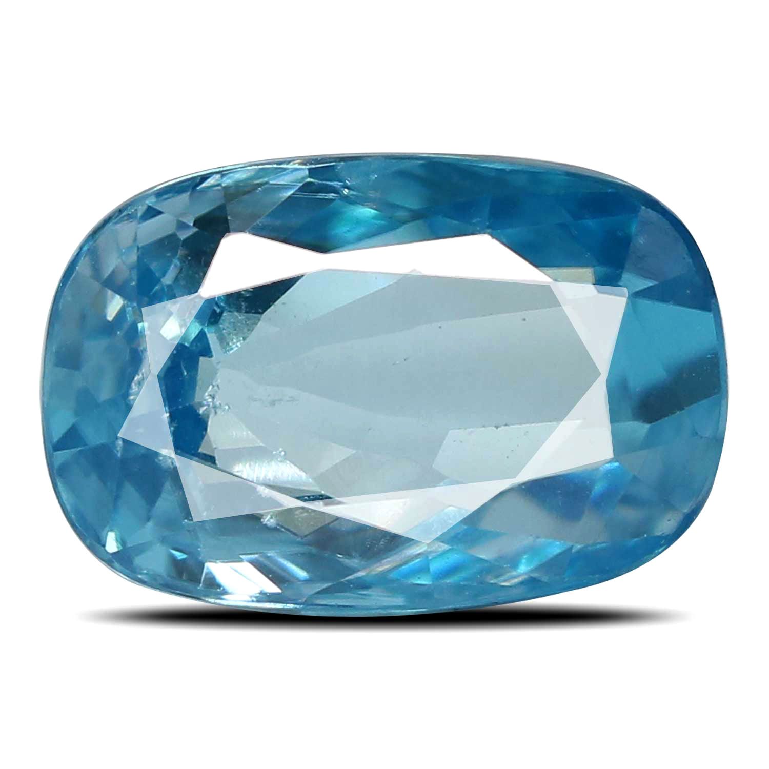 ZIRCON FACETED 4.06ct BLUE MI CAMBODIA NONE