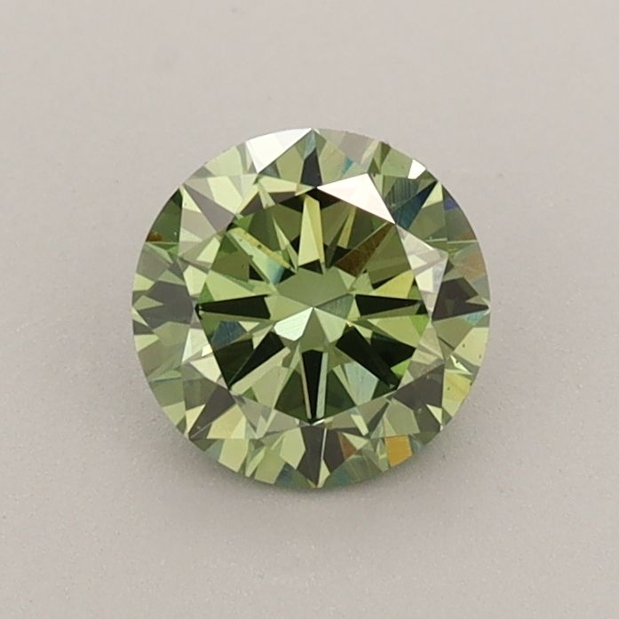 0.69 CT Fancy Vivid Green ROUND