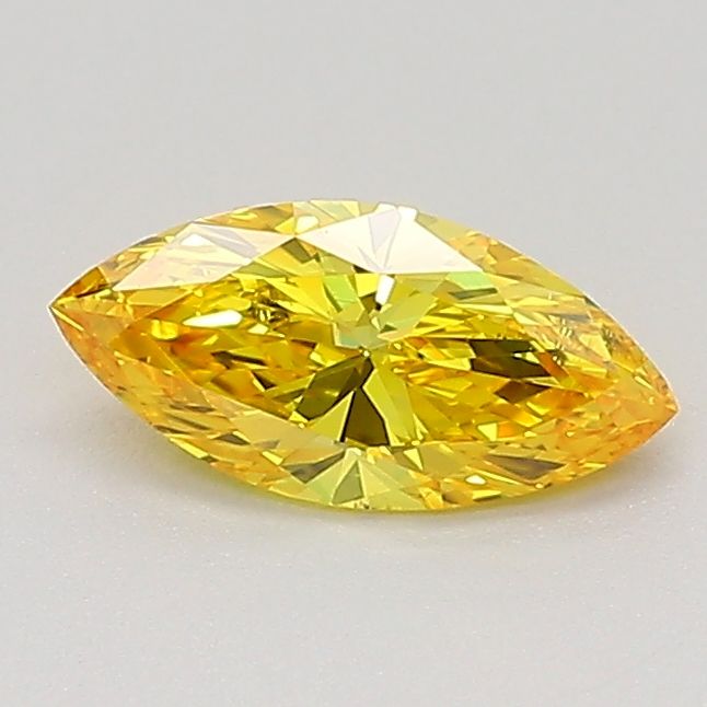 0.49 CT Fancy Vivid Yellow MARQUISE