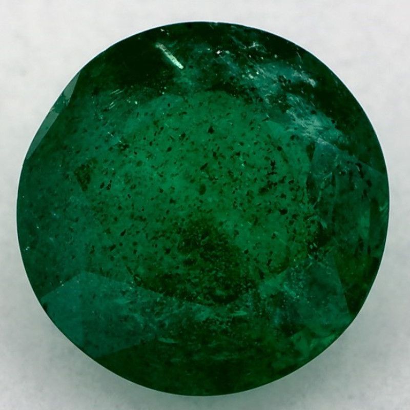 Szmaragd 2,35 ct, zielony, szlif okrągły