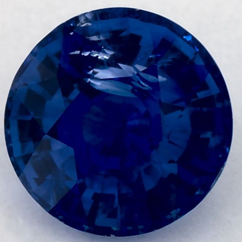 Szafir 1,65 ct, niebieski, szlif okrągły