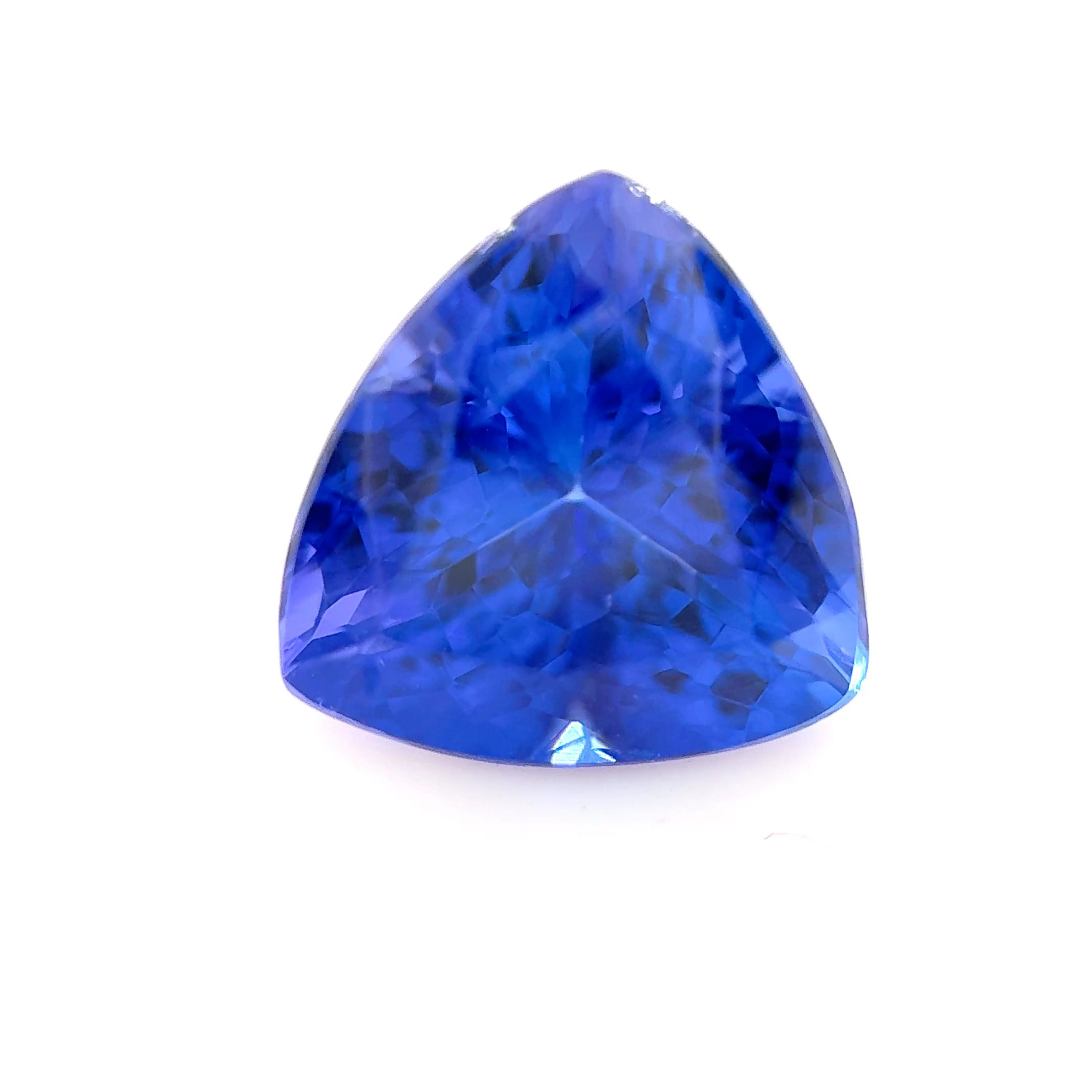 Tanzanit 2,21 ct, niebieski, szlif trilliant
