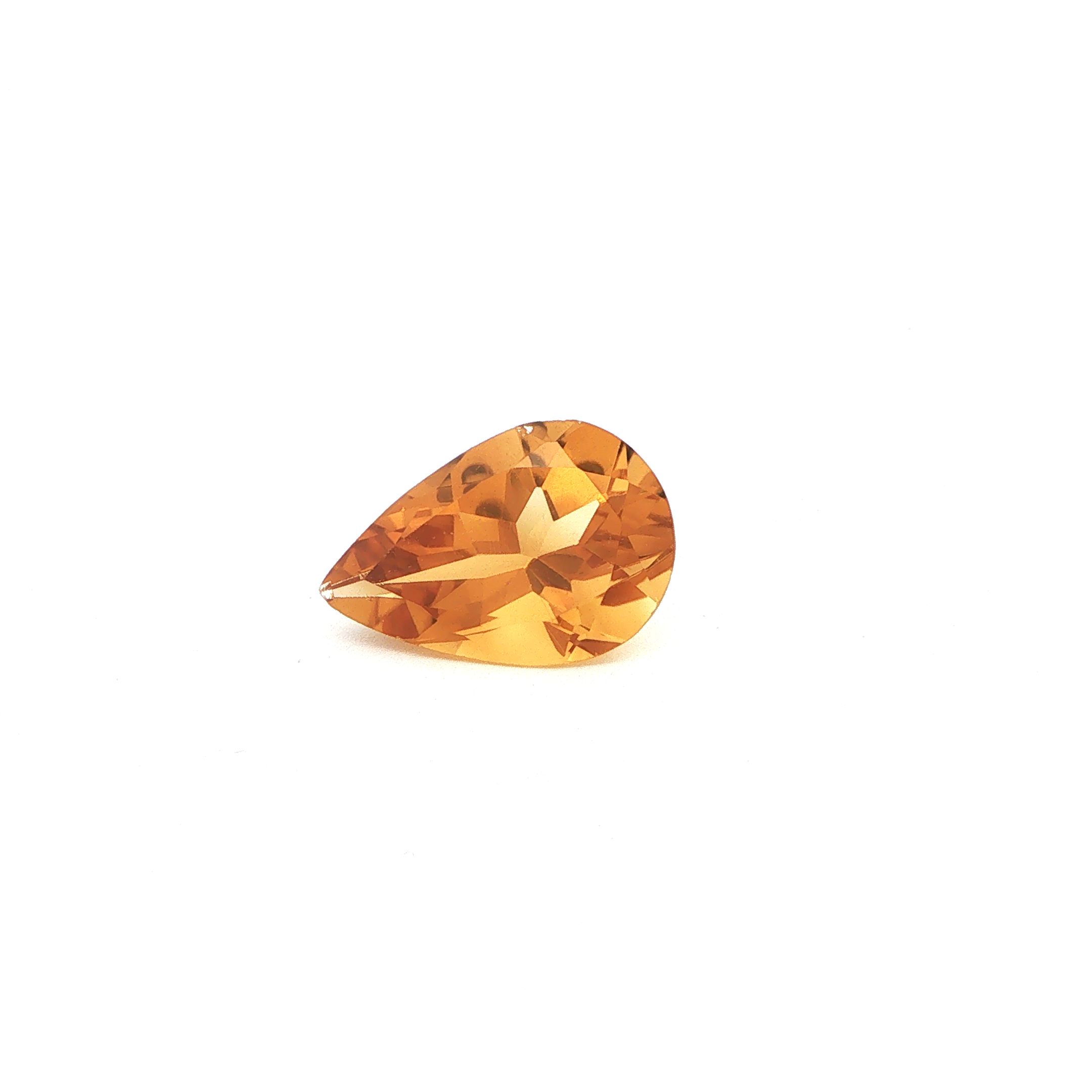 5.7 ct Pear citrine