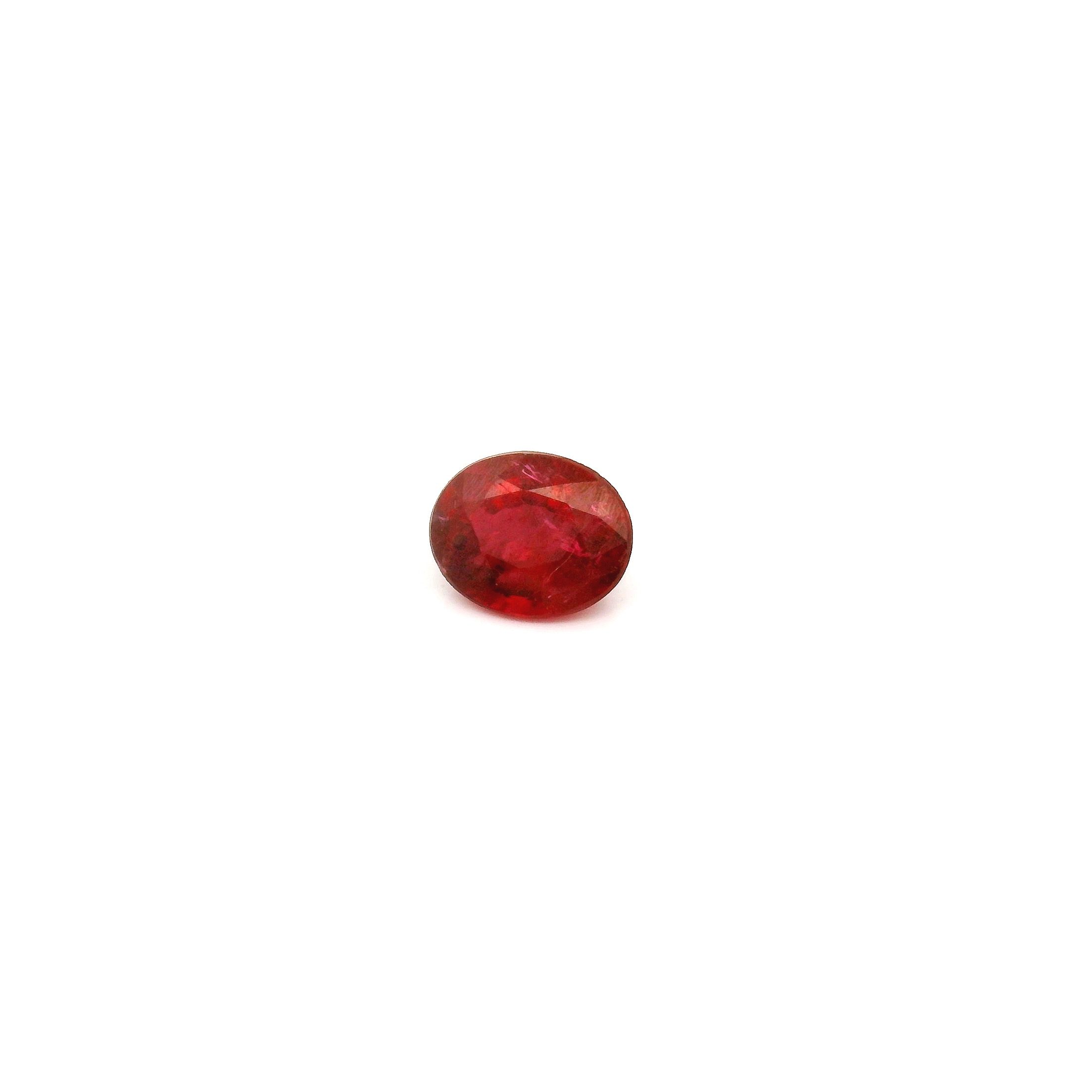0.42 ct Oval ruby
