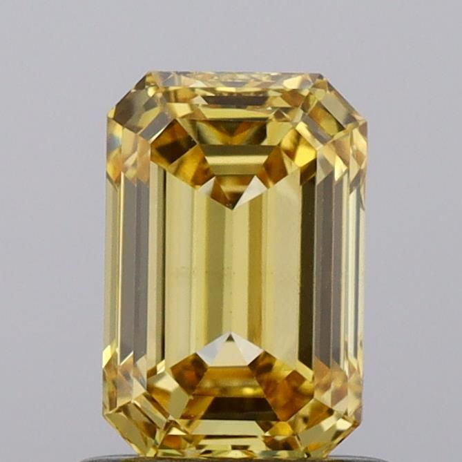 1.0 CT Fancy Vivid Yellow EMERALD
