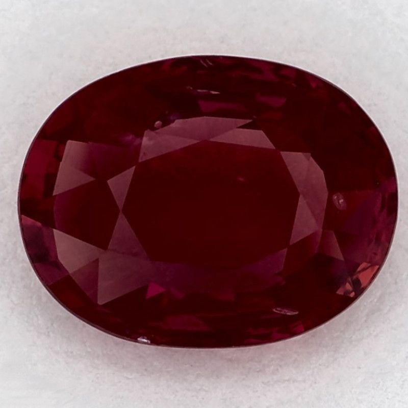Rubin 2,14 ct, czerwony, szlif owalny