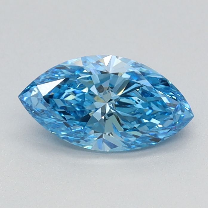 0.49 CT Fancy Vivid Blue MARQUISE