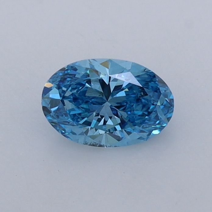 0.5 CT Fancy Vivid Blue OVAL