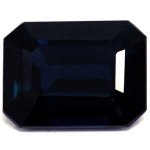 Szafir 1,91 ct, niebieski, szlif szmaragdowy
