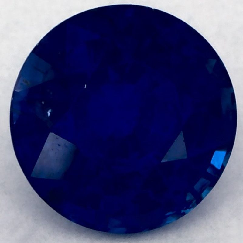 Szafir 1,29 ct, niebieski, szlif okrągły