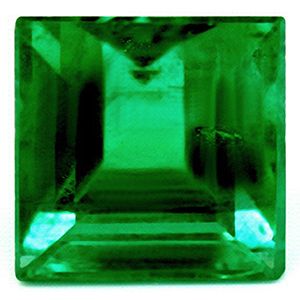 Szmaragd 1,66 ct, zielony, szlif kwadratowy