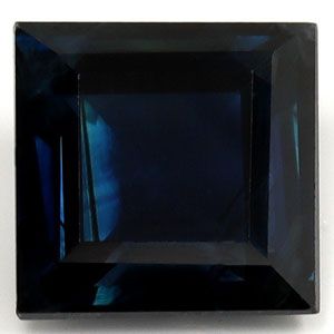 Szafir 1,52 ct, niebieski, szlif kwadratowy