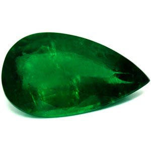 Szmaragd 4,00 ct, zielony, szlif gruszka