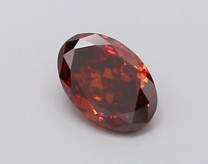 0.63 CT Fancy Deep Orange OVAL