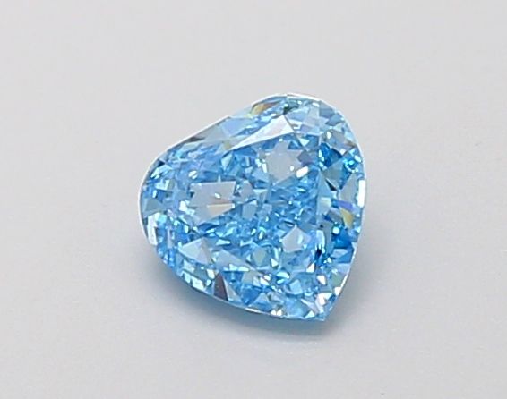 0.46 CT Fancy Intense Blue HEART