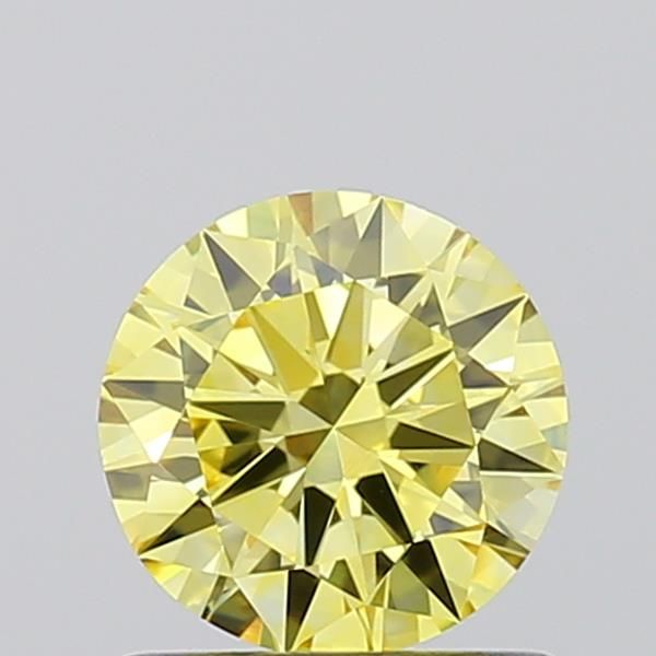 0.7 CT Fancy Vivid Yellow ROUND
