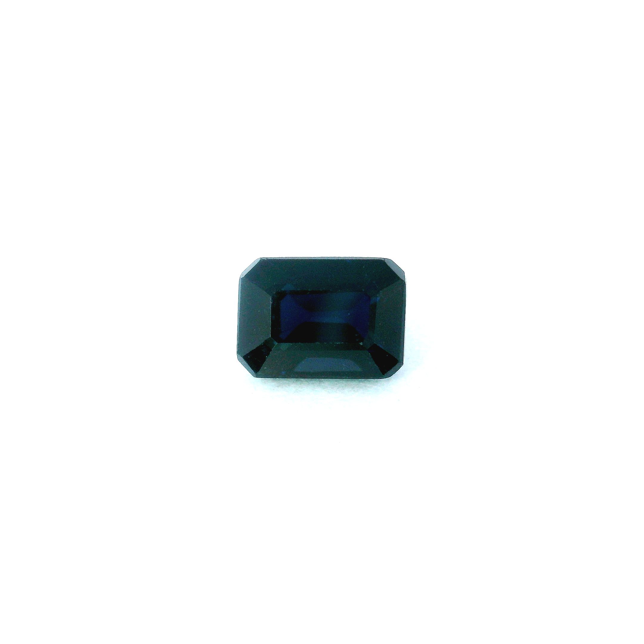 Szafir 1,53 ct, niebieski, szlif ośmiokątny